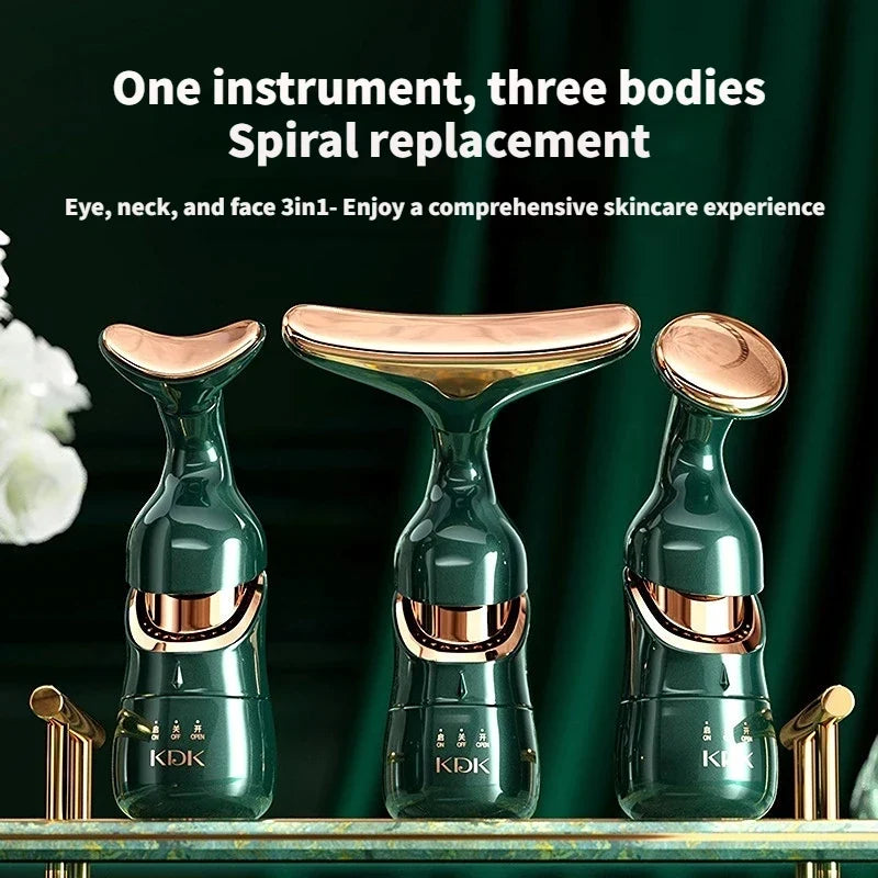 Microcurrent Facial Massager Lift Firm Skin Reduce Wrinkles Face Neck