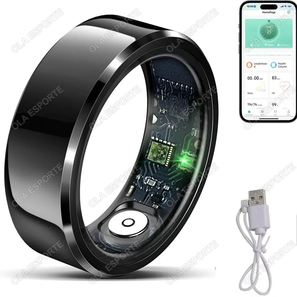 2026 Smart Ring Heart Rate Blood Pressure Sleep Monitoring Motion