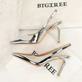 Women's Pointed Toe Stiletto Pumps – Patent Leather Party Heels