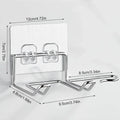 Wall Mounted Hair Dryer Holder – Stainless Steel Bathroom Rack