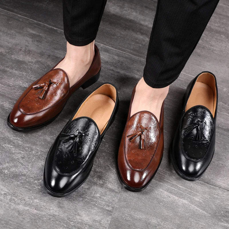 Men's Tassel Loafers – Slip-On Leather Dress Shoes