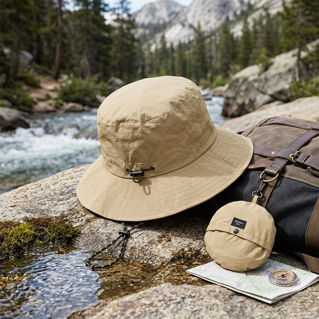 Men's Waterproof Foldable Sun Hat – Quick-Dry Hiking & Travel