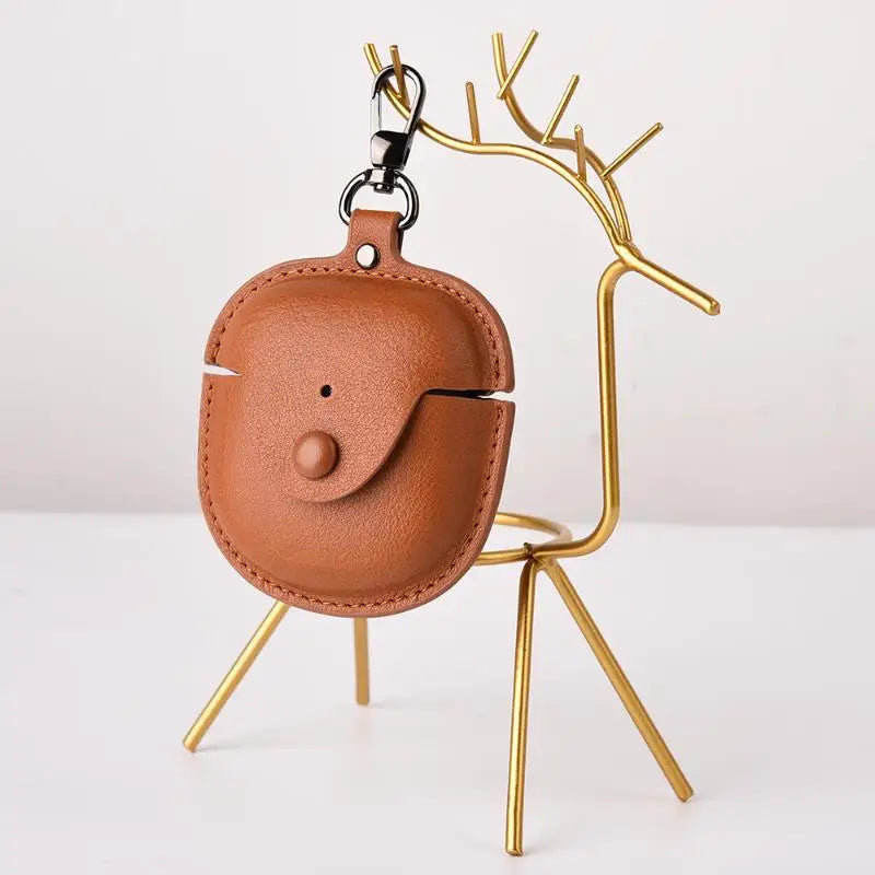 Leather Case for Bose QuietComfort Earbuds 2 + Carabiner