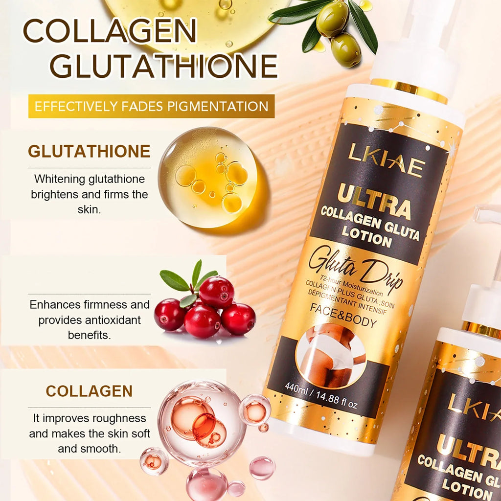 AILKE Collagen & Glutathione Brightening Body Lotion 440ml