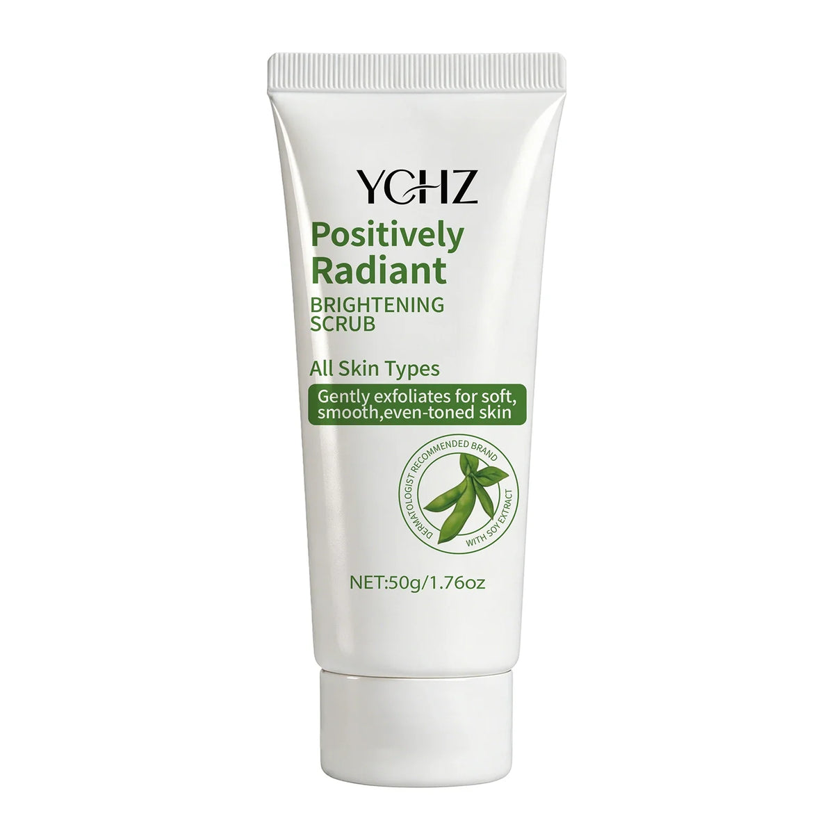 Radiant Skin Cleansing Scrub Gel – Soybean Extract, Oil-Free