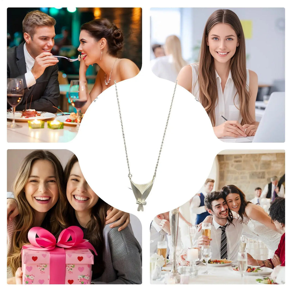 Vase Pendant Necklace – Flower Bouquet Chain for Women