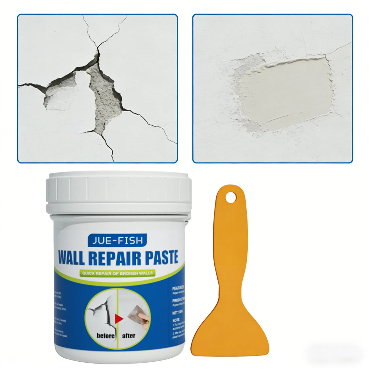 All-Purpose Wall Repair Paste | Quick-Dry Spackling Plaster