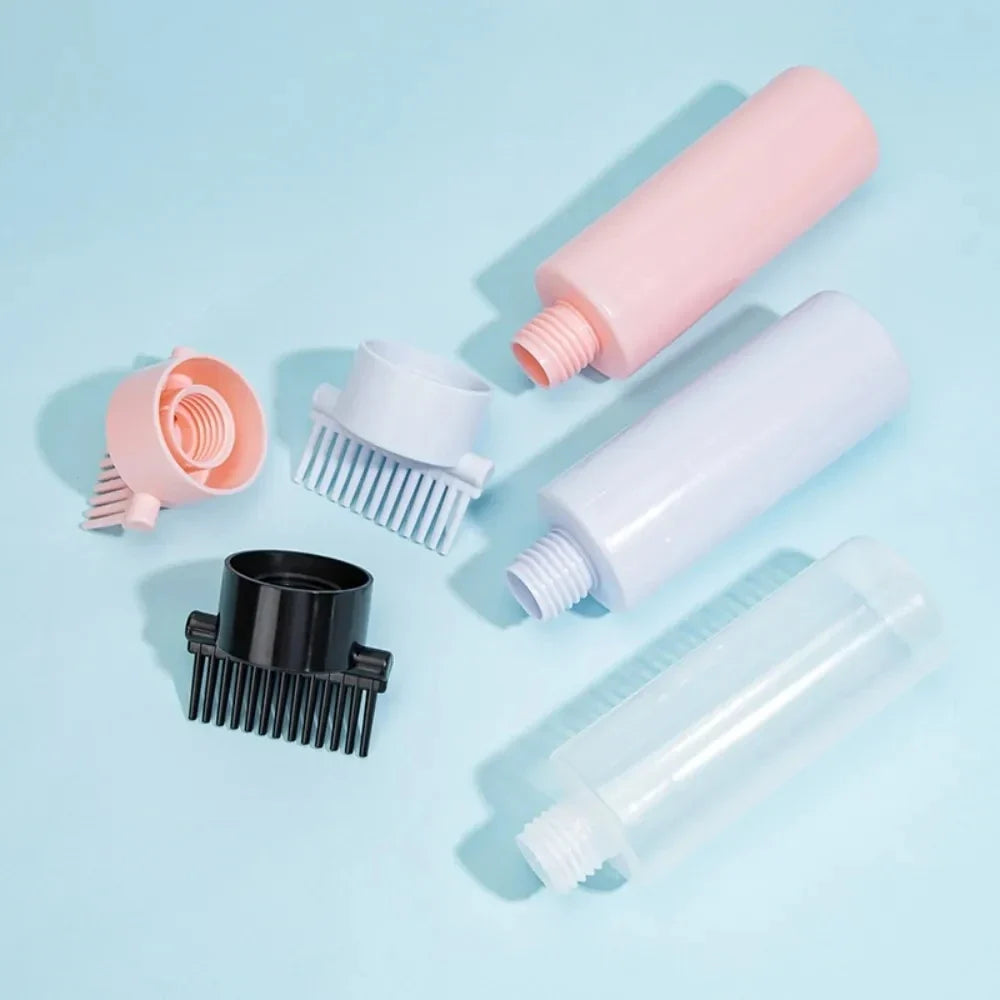 180ml Refillable Hair Dye Applicator Bottle with Root Comb