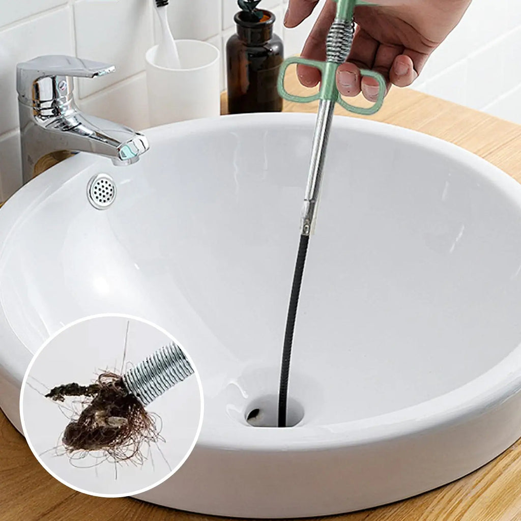 4-Claw Drain Snake Auger – Rustproof, Non-Slip Handle