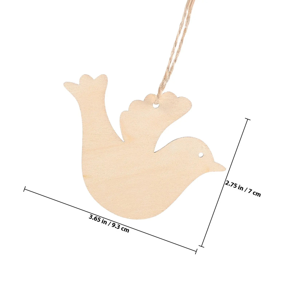 Unfinished Wooden Bird Cutouts DIY Craft Embellishments Twine