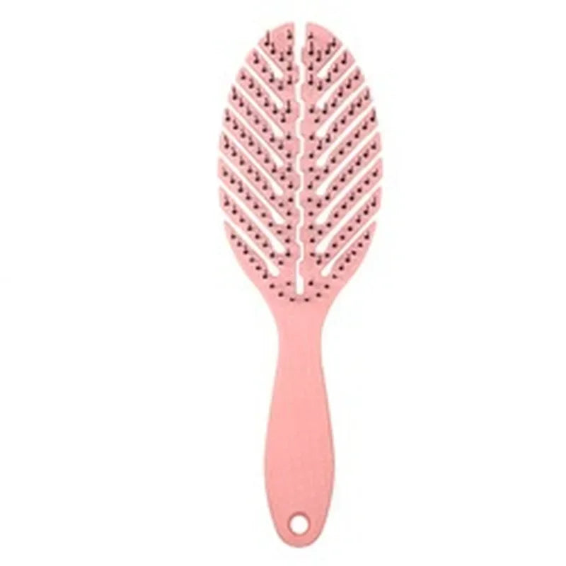 Portable Scalp Massage Hair Brush – Elastic Detangling Comb