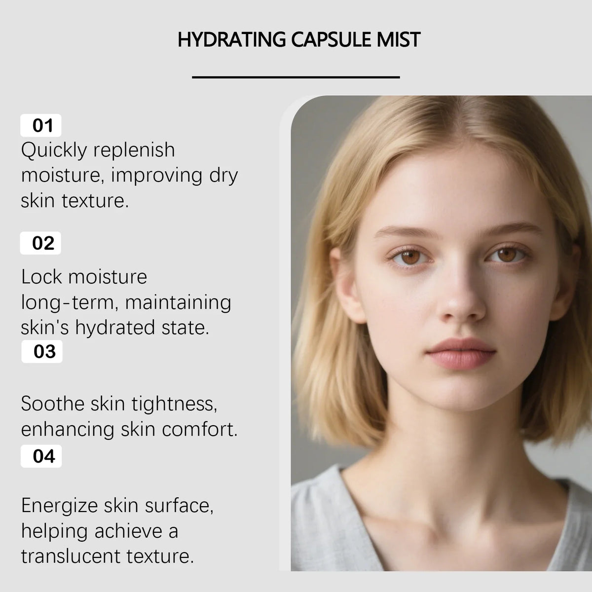 Viareline Hydrating Facial Spray – Brightening & Firming Mist