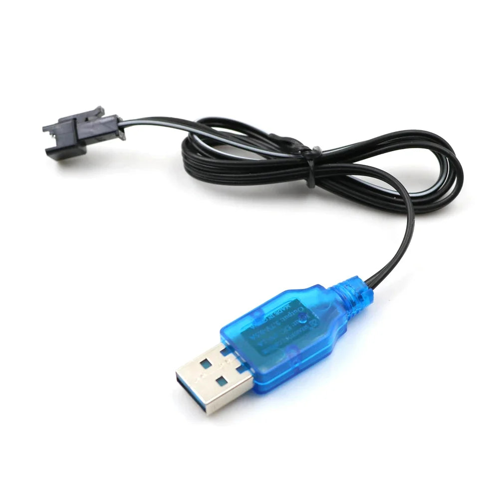 3.7V USB Charger Cable for RC Car & Helicopter – 0.5m