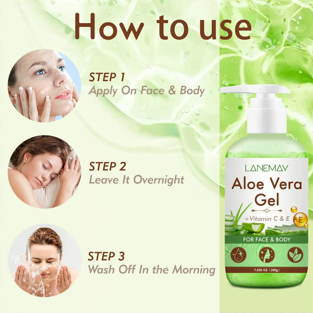 Vitamin C & E Aloe Vera Gel – Face & Body Moisturizer 200g