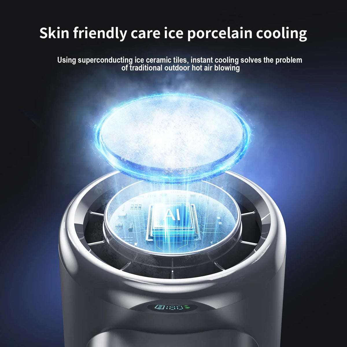 BALASHOV Turbo Handheld Fan – 100 Speeds & 5200mAh Battery