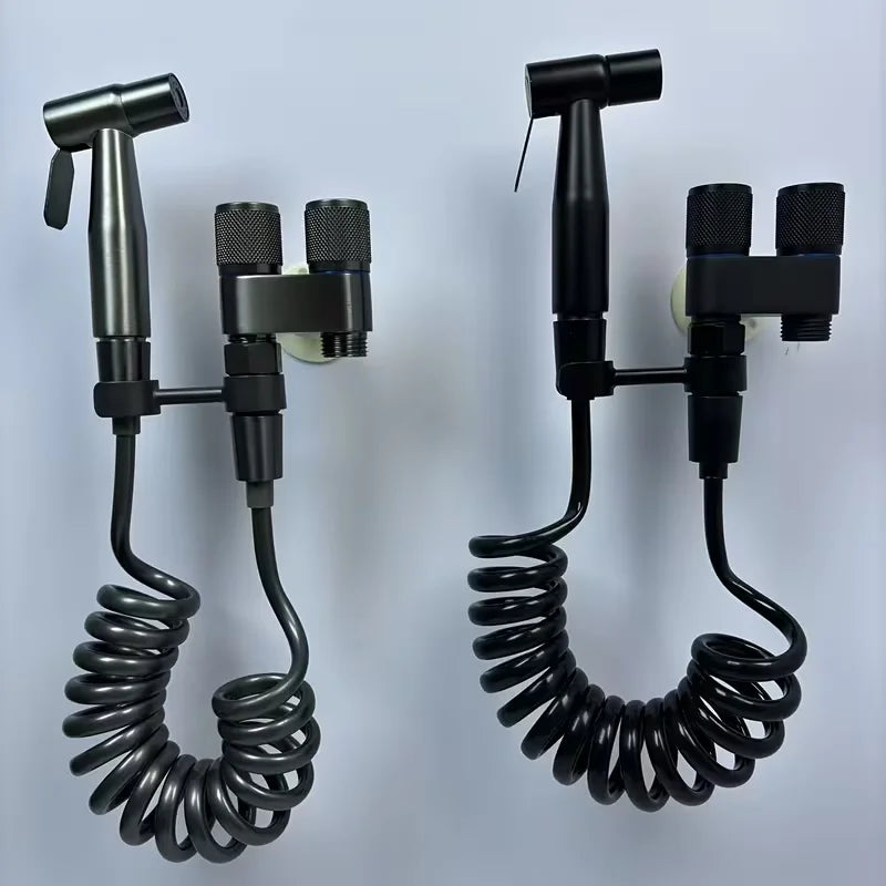 Wall-Mounted High-Pressure Toilet Spray Gun | Bathroom Cleaner