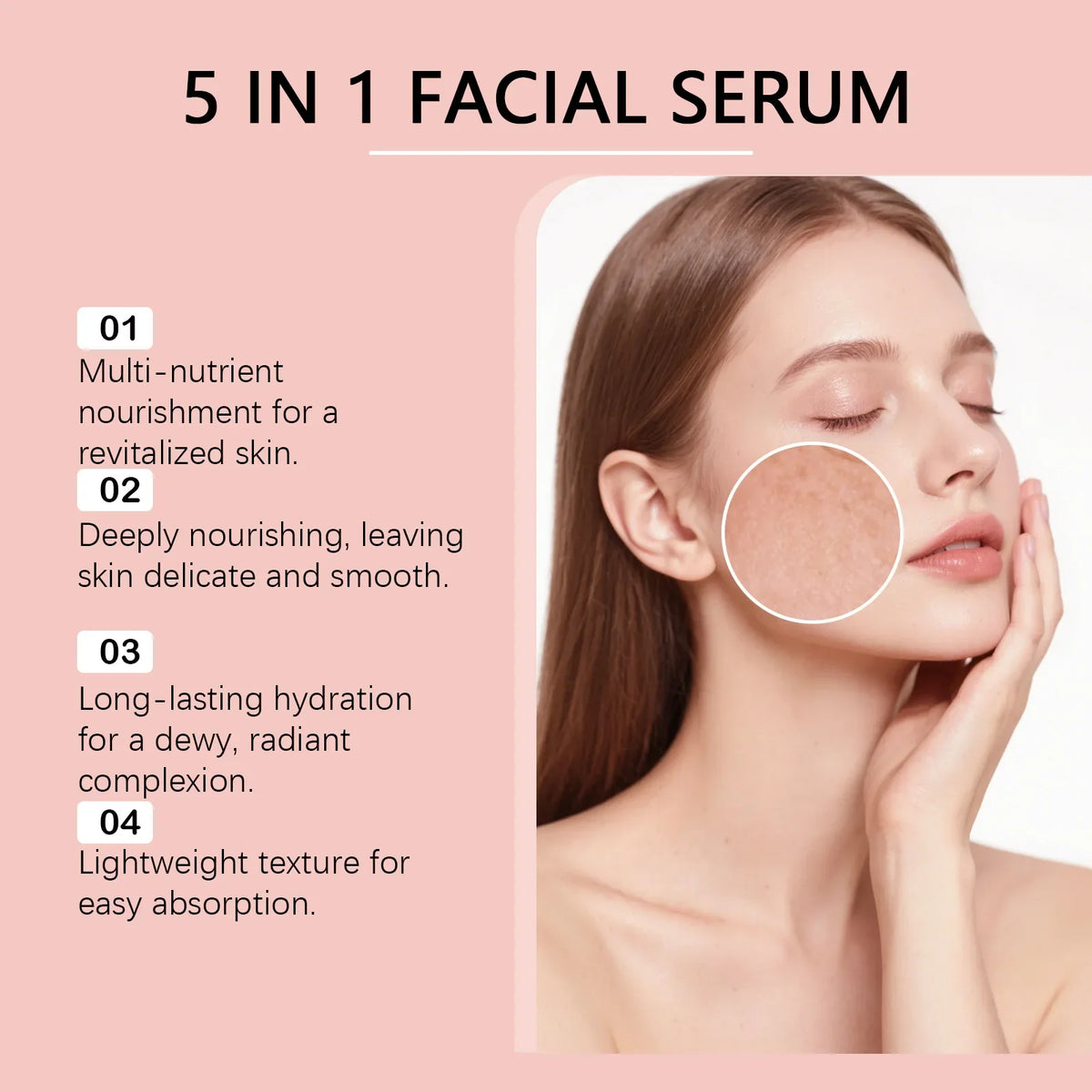 Antioxidant 5-in-1 Facial Serum – Brighten, Tighten & Moisturize