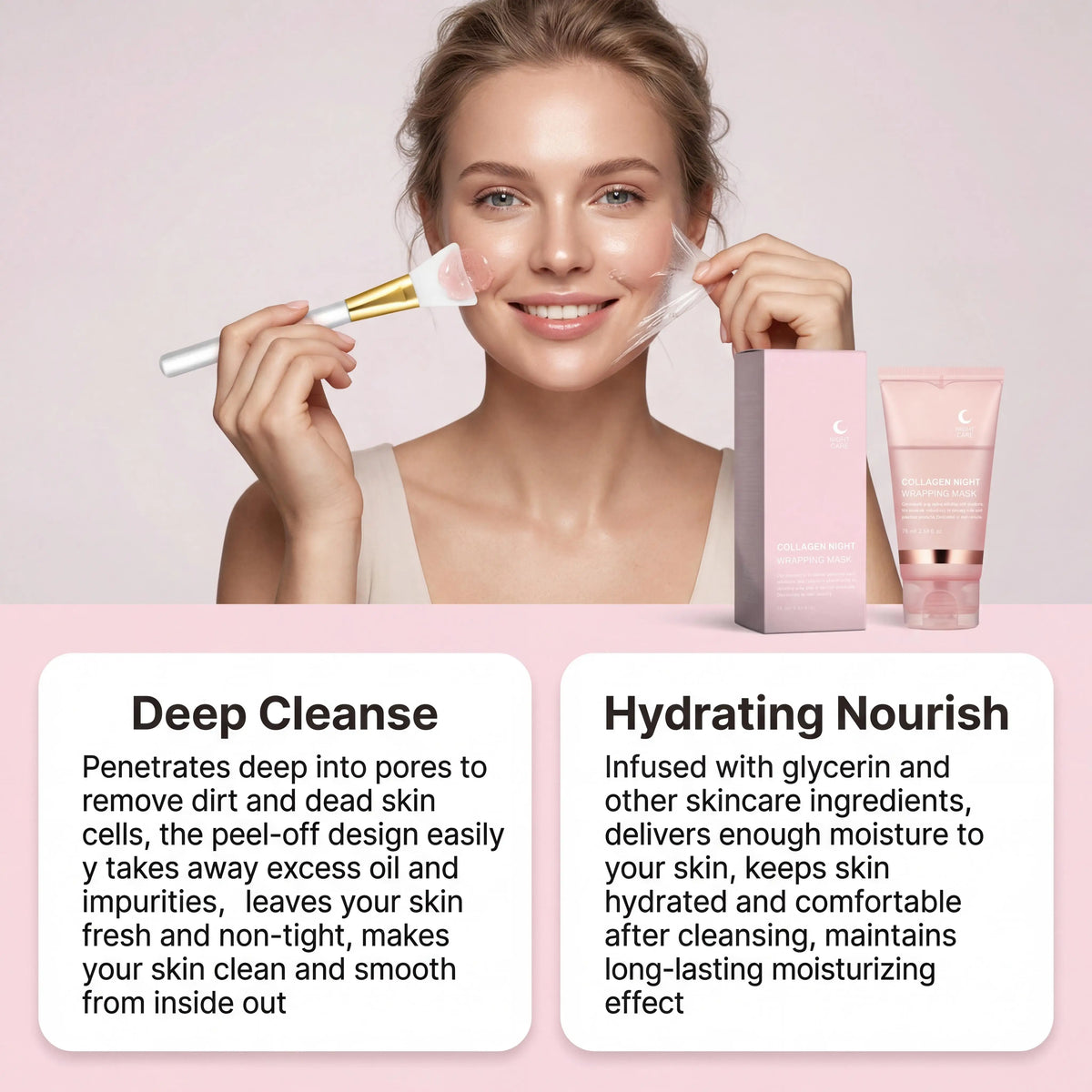 Collagen Peel-Off Face Mask – Deep Moisture & Anti-Aging Night