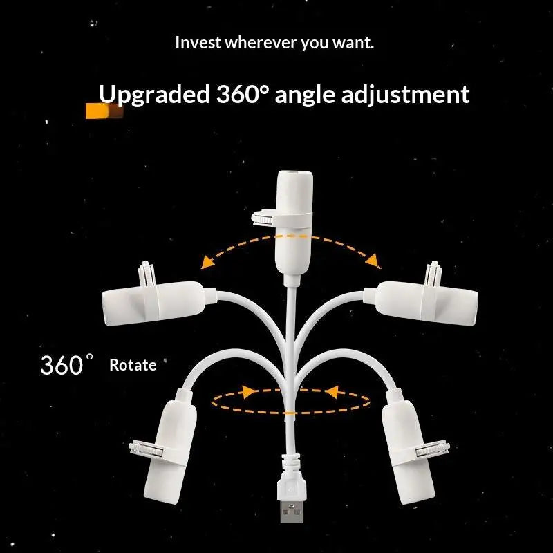 Galaxy Projector USB Night Light – Stars & Planets for Bedroom