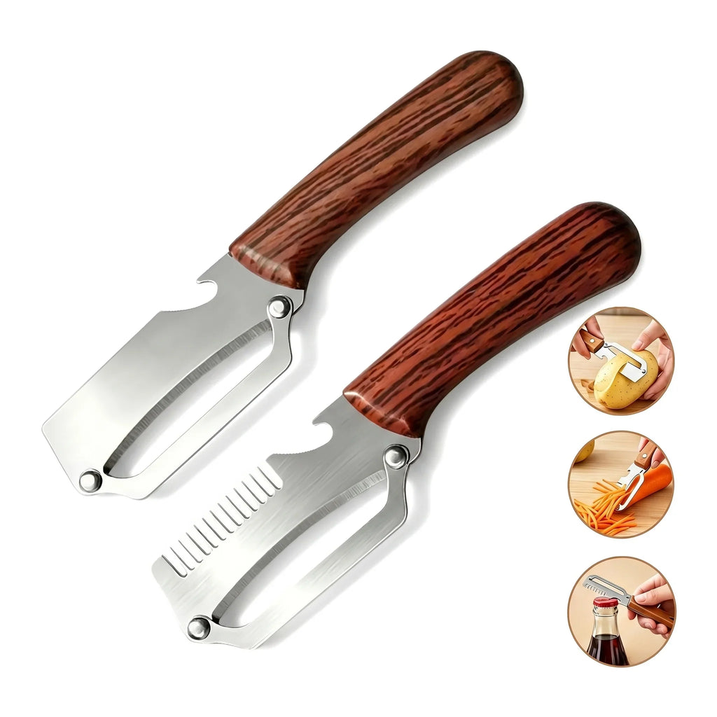3-in-1 Vegetable Peeler, Slicer & Bottle Opener Tool