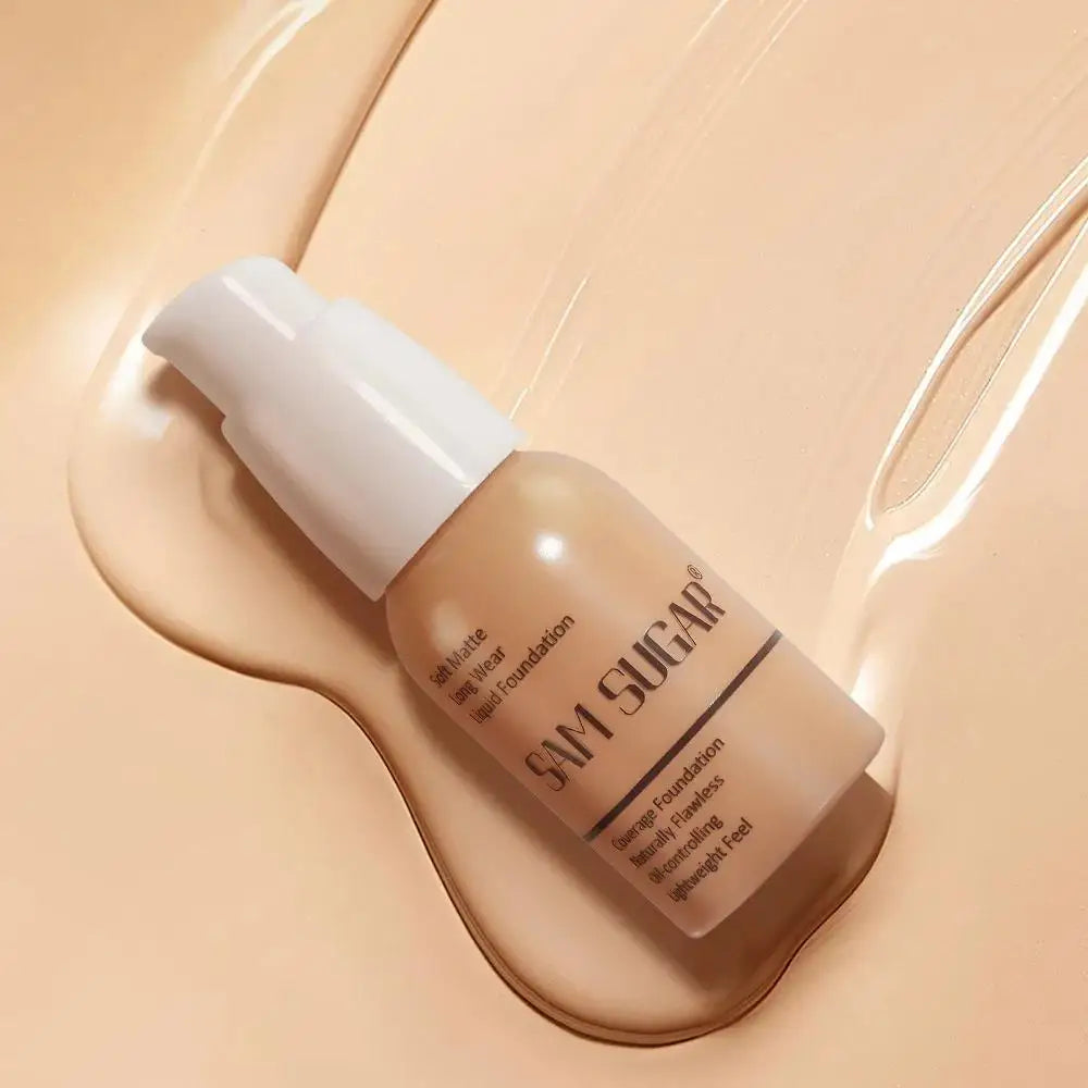 SAM SUGAR Makeup Base Set – Primer, Foundation & Loose Powder