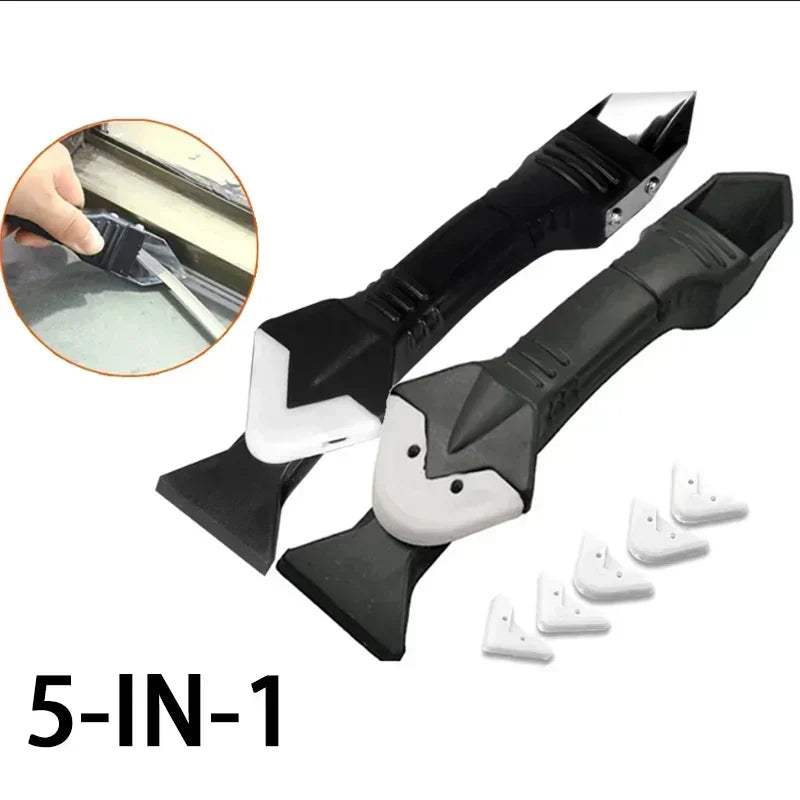 5in1 Silicone Scraper Squeegee Glue Remover Knife Caulking Angle