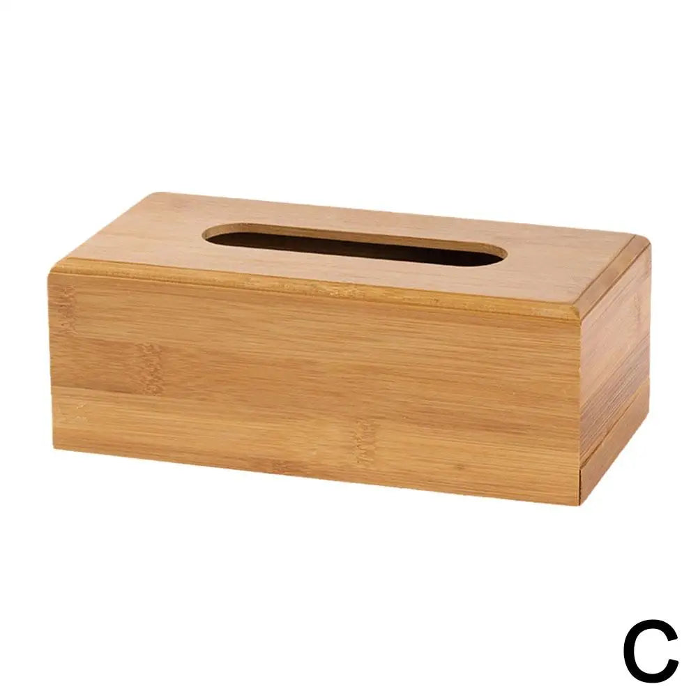 Bamboo Tissue Box Cover 23x12cm | Wooden Napkin Holder