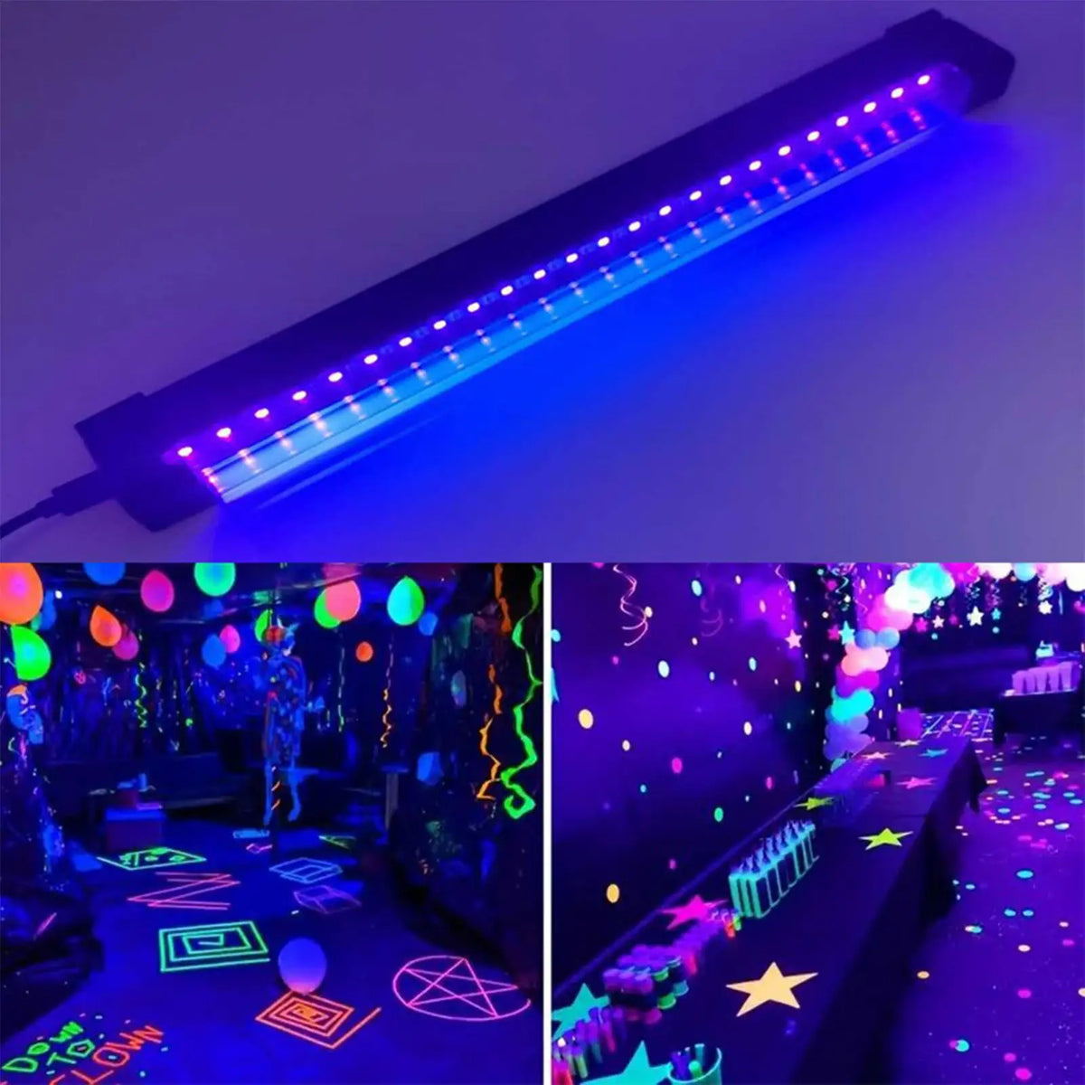 9W UV Black Light Bar – Magnetic Portable USB LED Strip