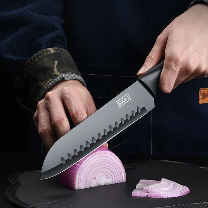 PLYS Black Stainless Steel Chef Knife Set – Kitchen Knives