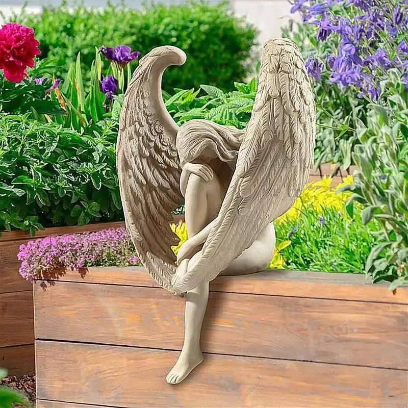 Angel Statue Sculpture – Religious Home & Garden Decor Jewelry Holder