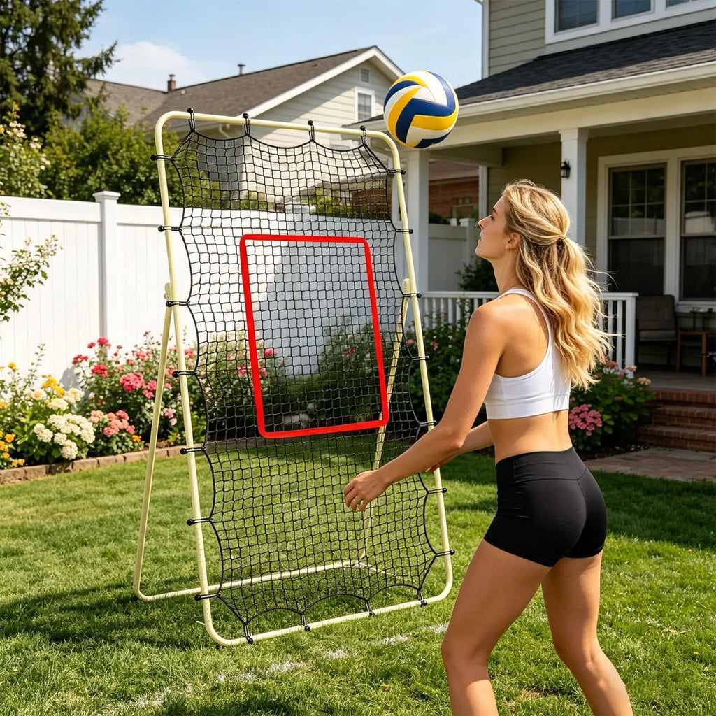 Volleyball Rebounder Net 7x4ft – Training Return Net & Target