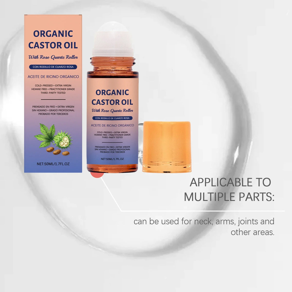 Castor Oil Roller Ball – Firming Brightening Moisturizing Body Oil