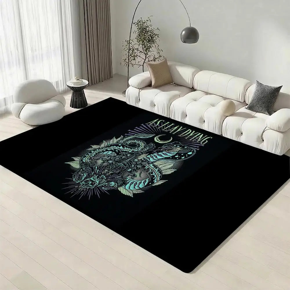 As I Lay Dying Band Flannel Floor Mat – Non-Slip Indoor Rug