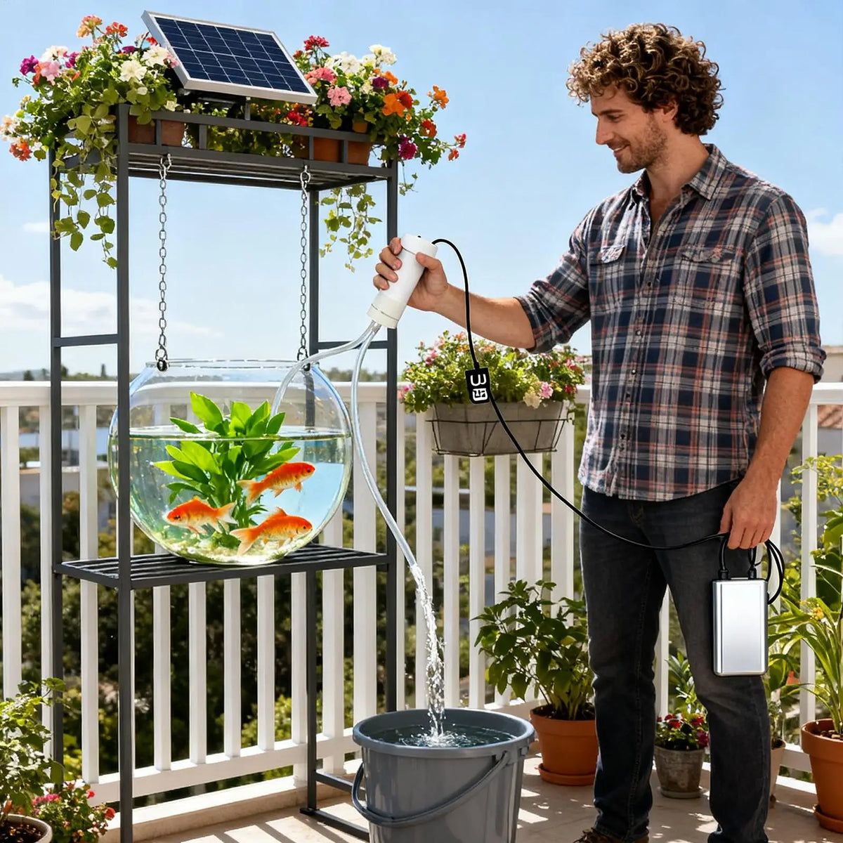 USB Self-Priming Siphon Pump | Aquarium, Garden & Pool