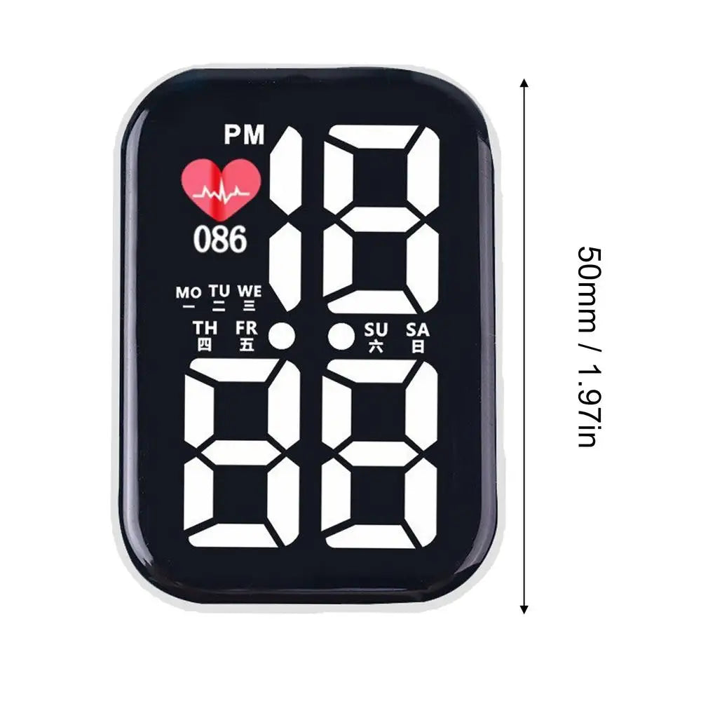 Waterproof LED Stick-On Dashboard Clock | Car Truck Bike Boat