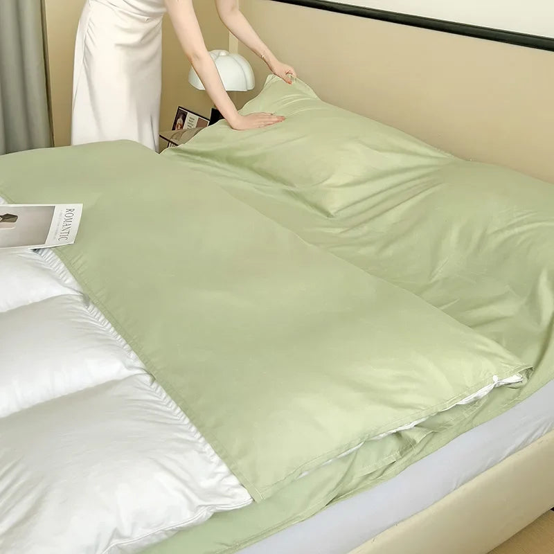 Portable 3-in-1 Travel Bed Sheet Set | Flat Sheet & Pillowcase