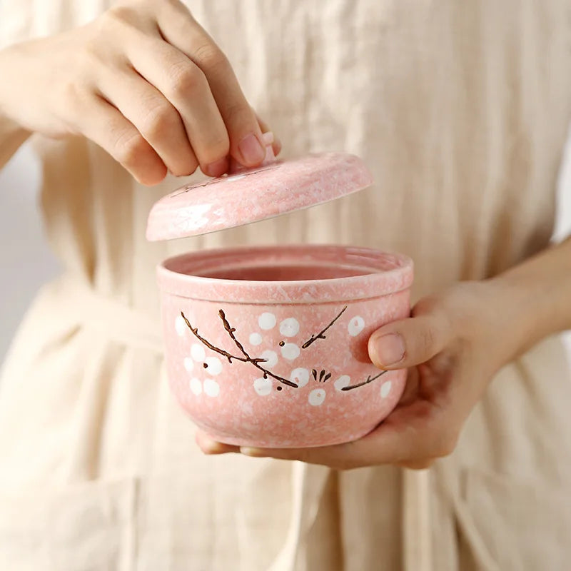 Ceramic Snow Glaze Stew Cup | Mini Soup & Steamed Egg Bowl