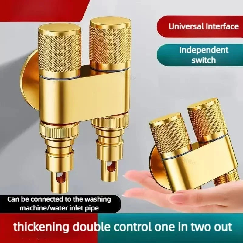 YANKE Dual Control Bathroom Faucet | 2-Outlet Filling Valve
