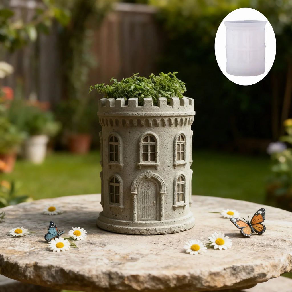 DIY Victory Goddess Relief Circular Plant Flowerpot Resin Silicone