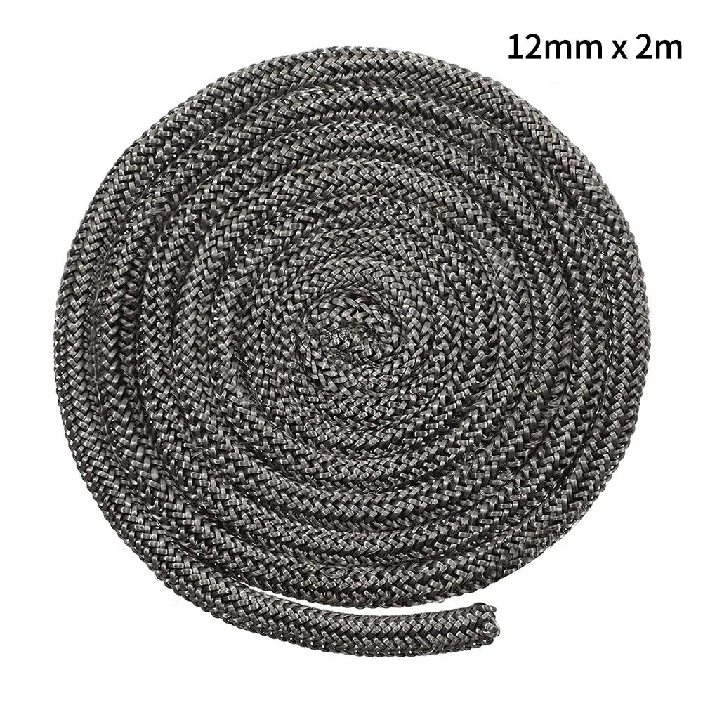 Black Gasket Cord X 2m Chimneys&fireplaces Sealed Soft Wood