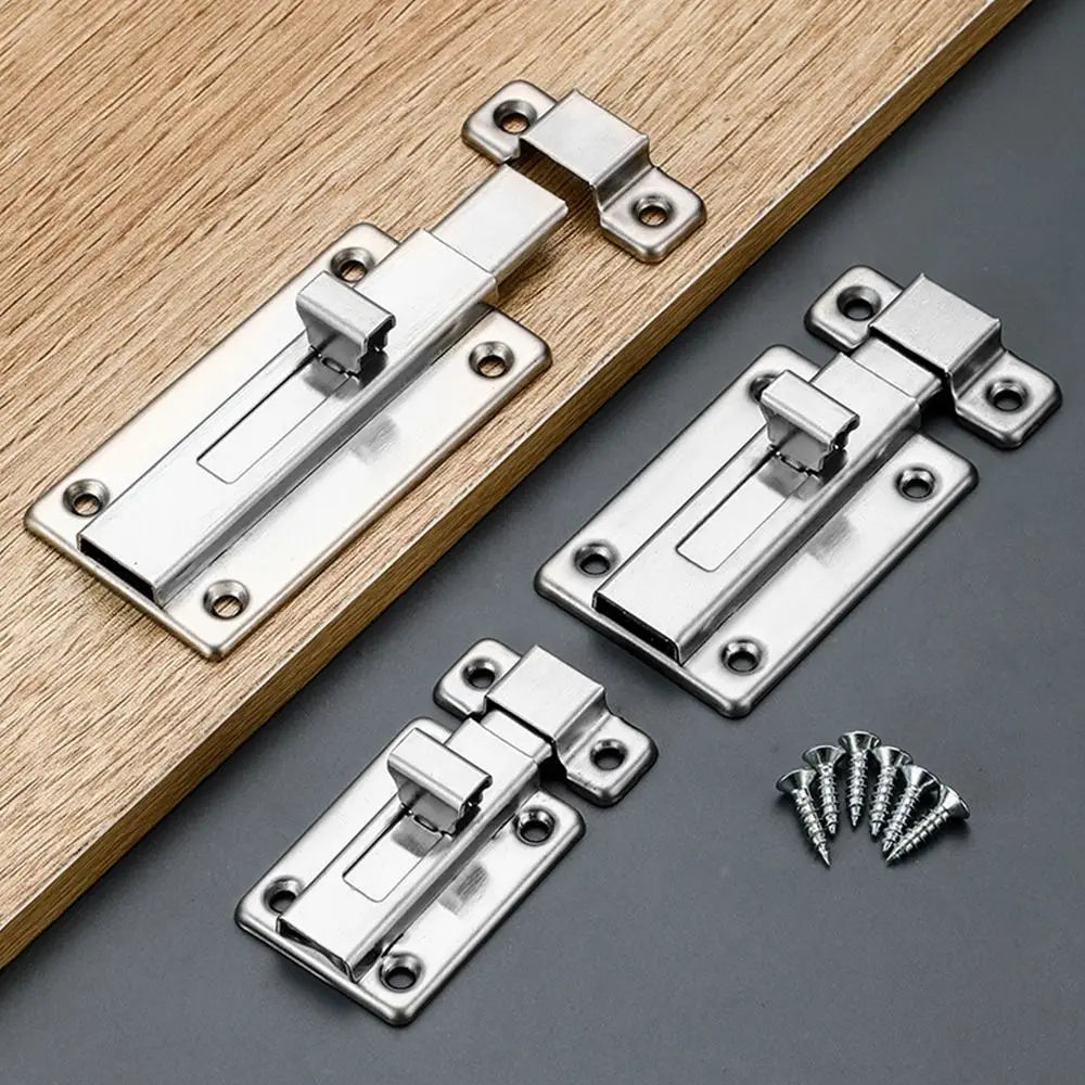 1Sets Cabinet Hinges Self-elastic Latch Stainless Steel Furniture