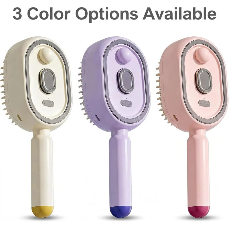 3-in-1 Electric Spray Scalp Massage Comb | Steam & Essential Oil