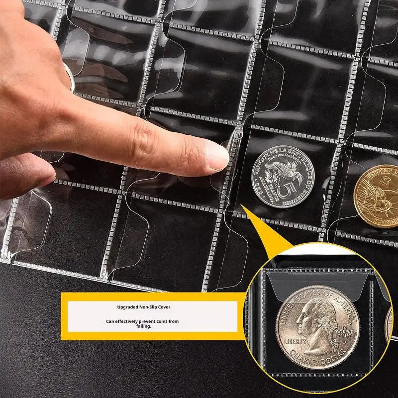 Premium 240 Pockets Coin Album Stamps Collection Holder Penny Storage