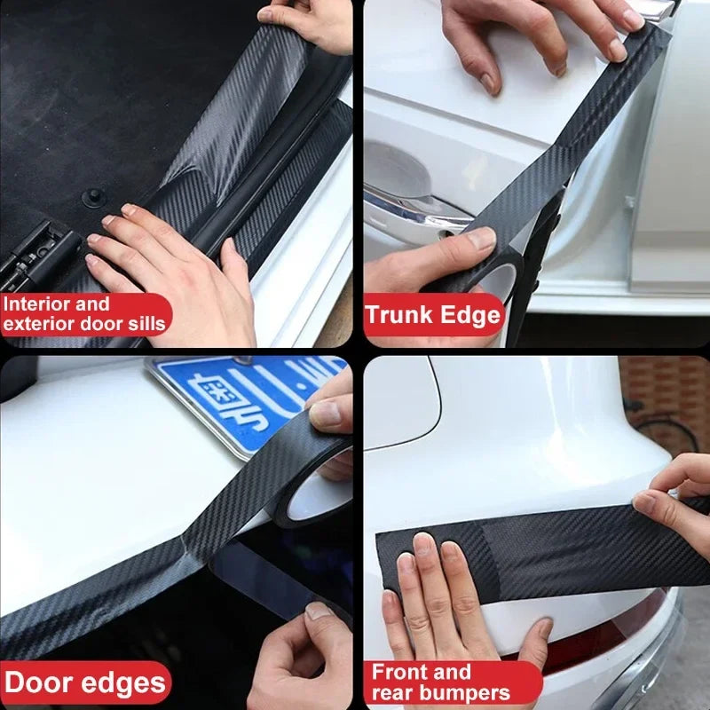 Carbon Fiber Car Door Edge Protective Film Tape | Anti-Scratch