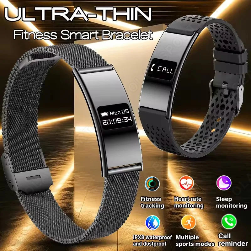 Men Sports Smart Bracelet Heart Rate Fitness Tracker IPX8 Waterproof