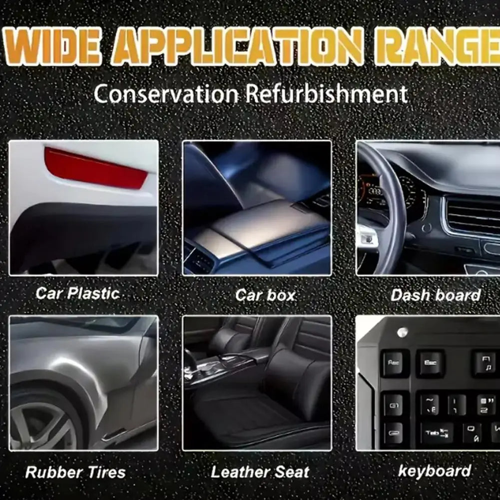 Car Interior Repair Paste | Black Plastic & PU Leather Restorer