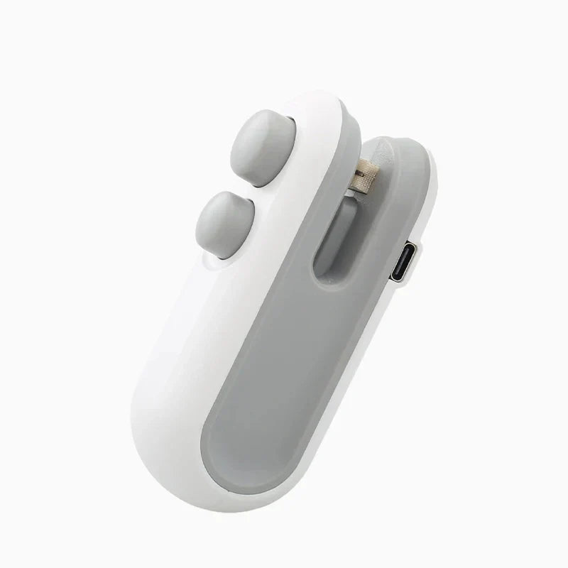 HOMEFISH Mini USB Rechargeable Heat Sealer | Handheld Bag Sealer