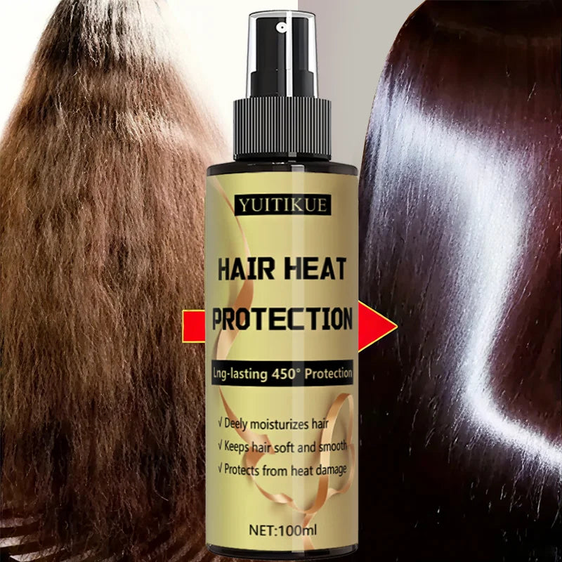 YUITIKUE Silk Care Heat Protection Spray for Curly Hair 100ml