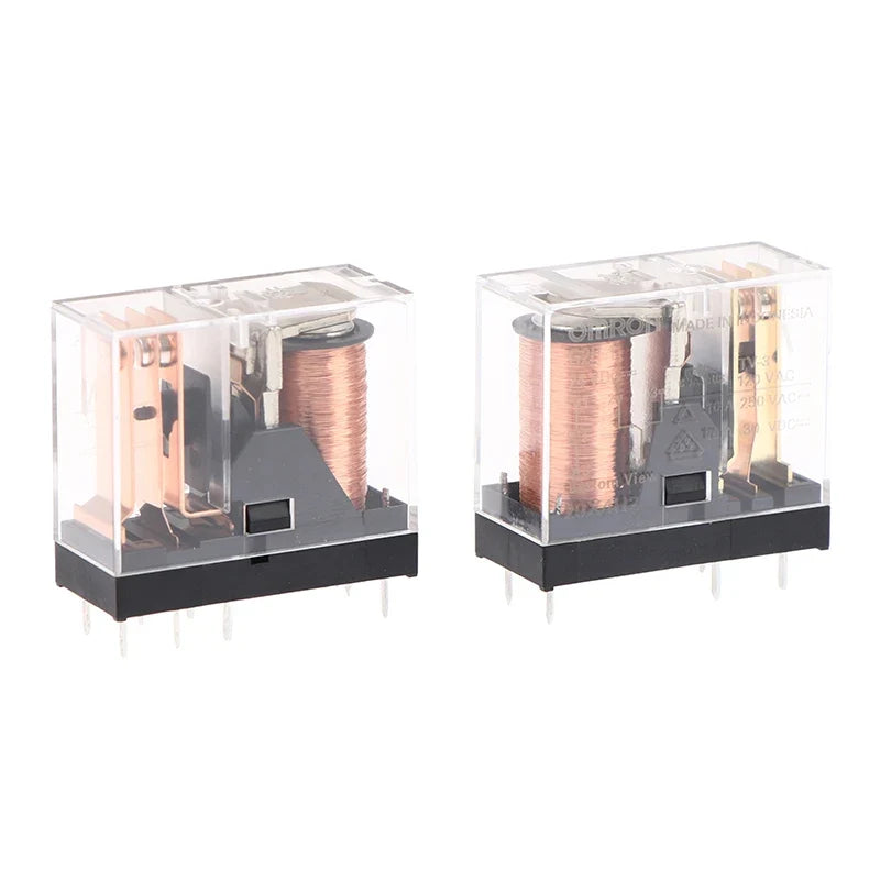 5 8Pin 10A 250VAC Miniature Low-power Relay G2R 12VDC 24VDC 12V 24V