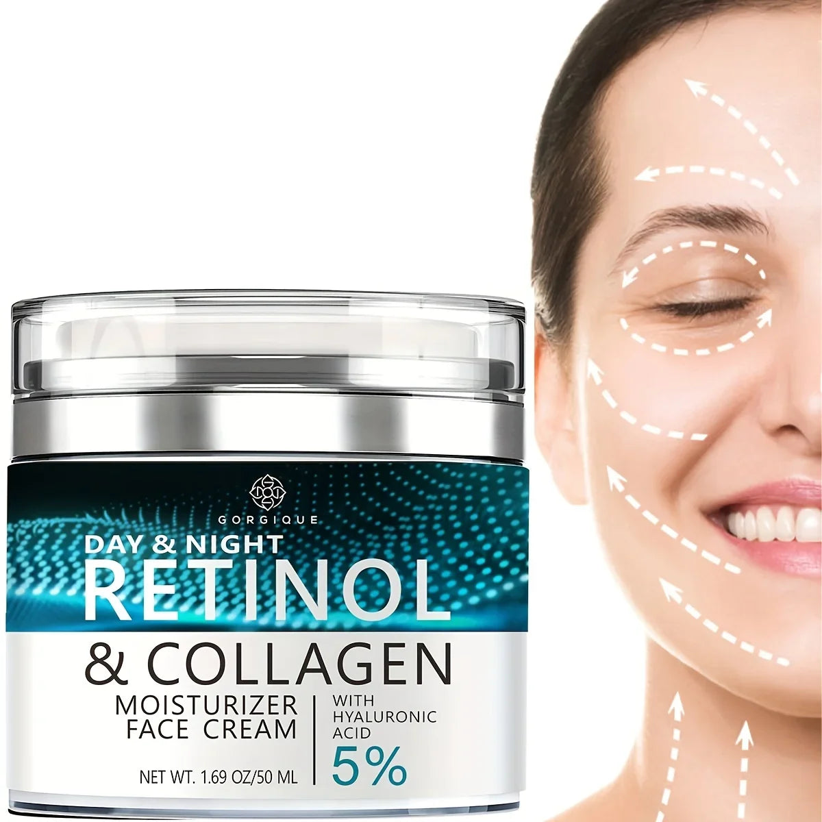 Gorgique Retinol Face Moisturizer – Day & Night Anti-Aging Cream